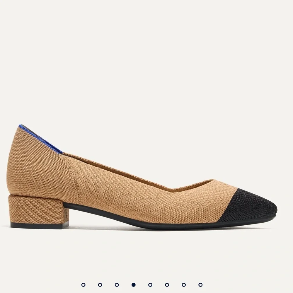 New Rothy’s Women’s The High Point Wren Captoe Shoes two tone size 9